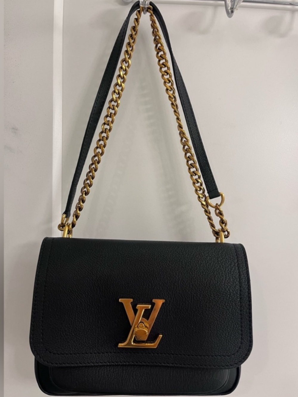 Louis Vuitton Lockme Chain Bag Black